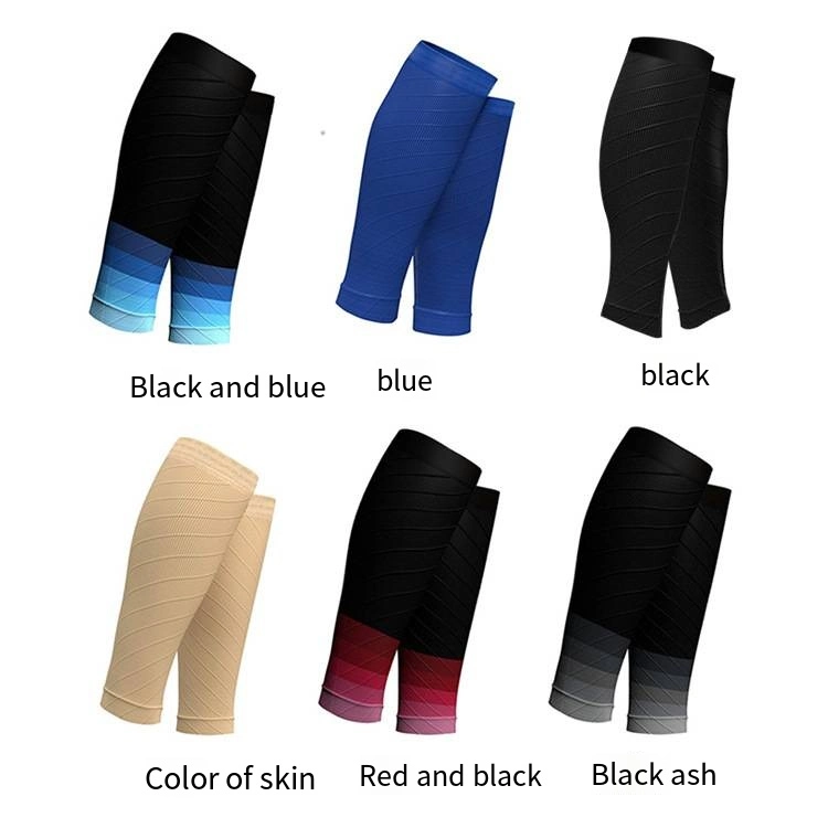 Custom Made Logo Leg Knee Protector Calf Leg Compression Sleeves Sports Wear Men Compression Football Leg Sleeves