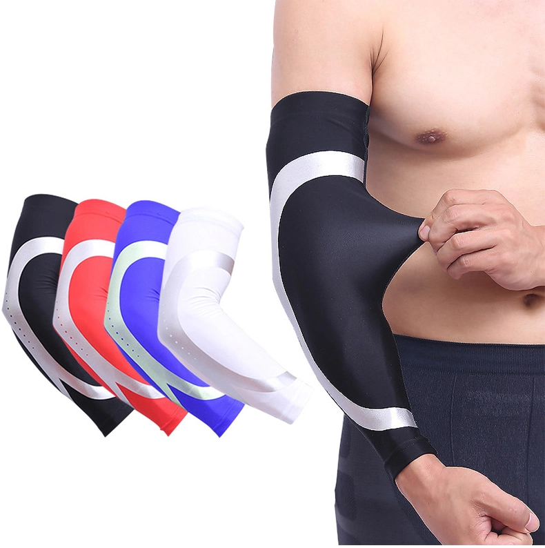 Wholesale Printing UV Sun Protection Arm Sleeve Cycling Basketball Elbow Pads Arm Support Sleeve