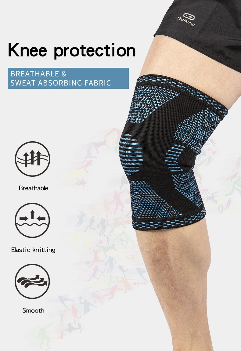 2110# Best Selling High Elastic Knitting Knee Protector Sports Knee Pads