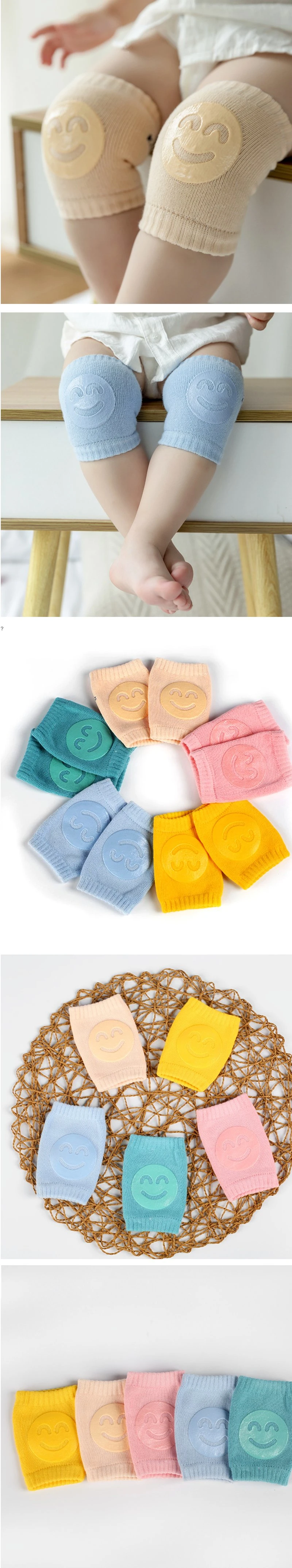 Baby Socks Knee Toddler Crawling Pads Kids Knee Pads Children&prime;s Cotton Breathable Knee Support