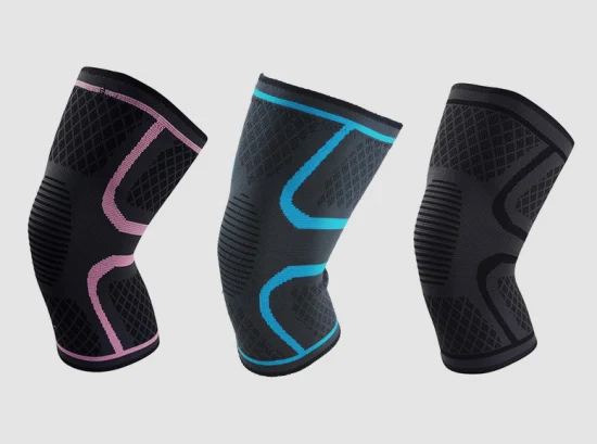 Wholesale Cheap Price Nylon Knee Sleeves with Anti-Slip Multi-Color Optional Knee Brace