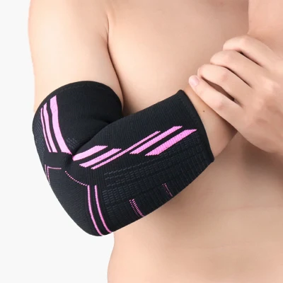 Nylon Compression Tennis Arm Elbow Brace Breathable Anti-Slip Material Colorful Arm Elbow Sleeve