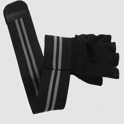 Customized Logo Workout Boxing Weight Lifting Compression Wristband Gym Gloves