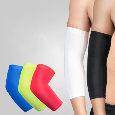 Lfn112#Wholesale Sports Elbow Protection Short Breathable Pressure Arm Protection Sleeve Basketball Badminton Tennis Protective Gear